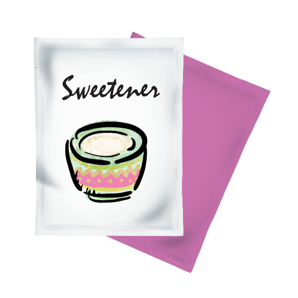 Sweetener sachet