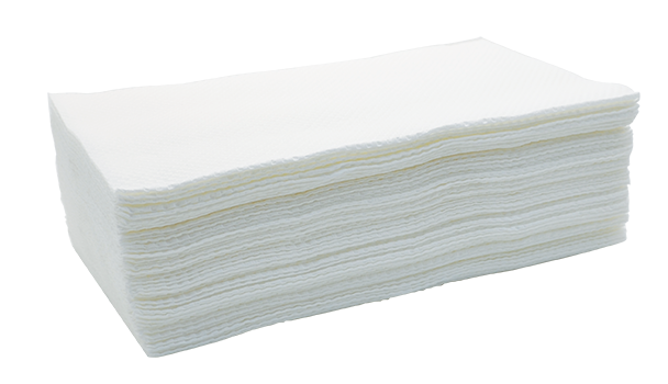 Interfold tissue paper material - white