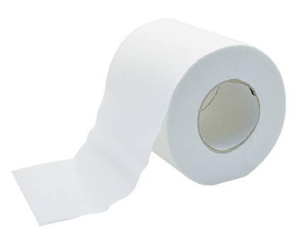 Toilet paper material - embossed
